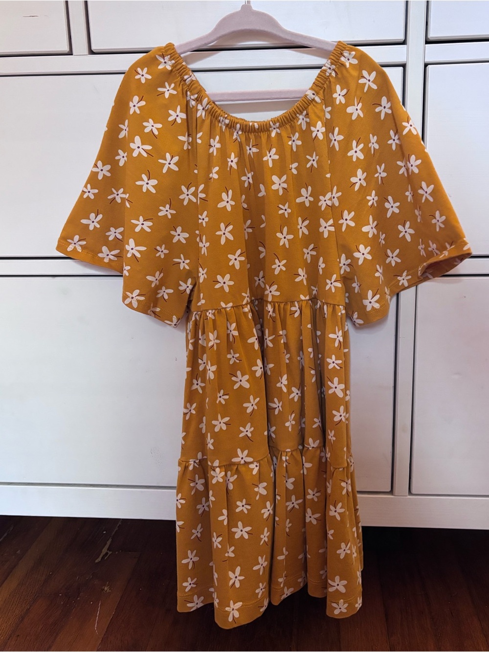 Hanna Andersson yellow floral dress 5T